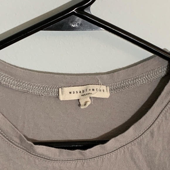 Pitaya Taupe Asymmetrical Tee - Picture 2 of 7